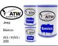 Preview: Jeep, Bianco, W3 / KW3 / 268: 500ml Lackdose + 500ml Klarlack + 250ml Härter - Set, von ATW Autoteile West.
